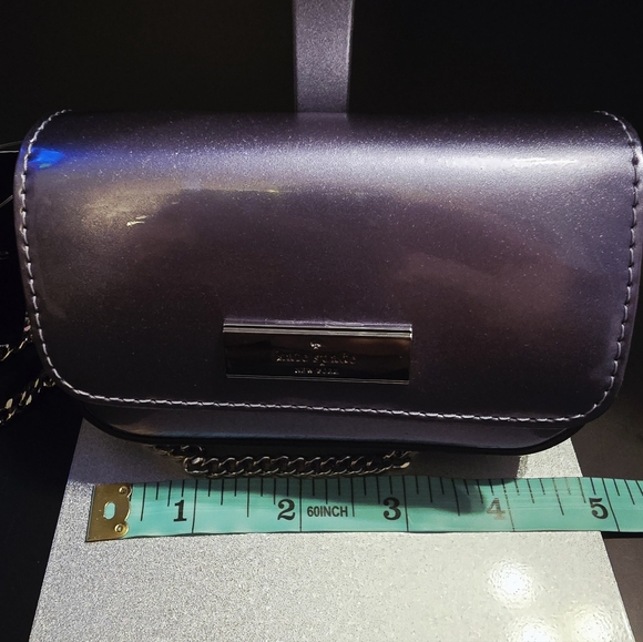 Kenzie Card Case Crossbody Shimmer Purple - Picture 5 of 5